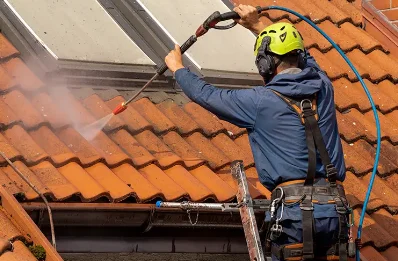 Démoussage et hydrofuge de toiture à Colmars